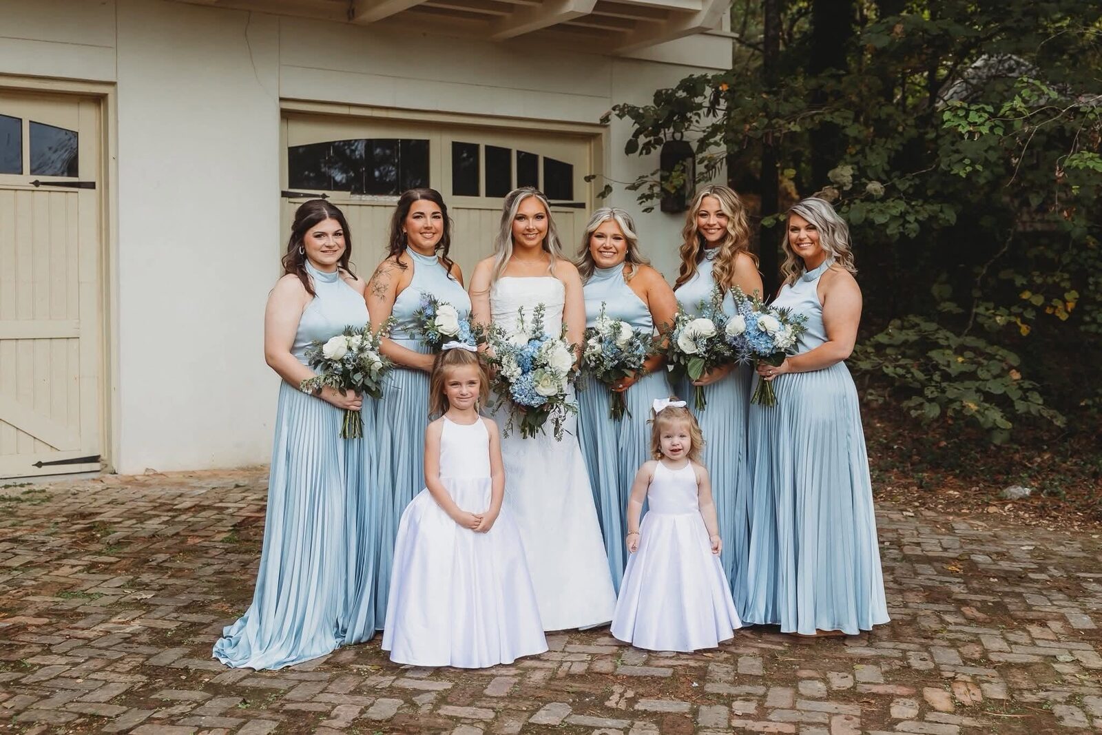 Bride and bridal party styled by Amanda Green
